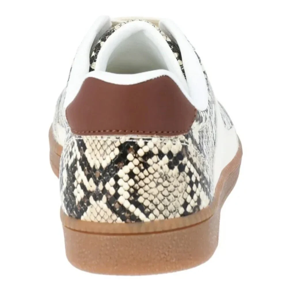 No Boundaries Women's Lace Up Sport Sneakers Snake Print - Picture 4 of 5